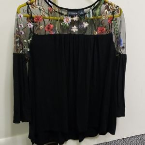 Flowy Flowery Shirt Liz Claiborne